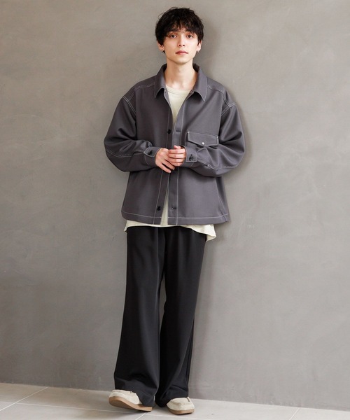 RAGEBLUE（レイジブルー）の「【LUXURY+EASY】DRAPE WIDE PANTS/ラグイージー/ドレープワイドパンツ（スラックス・メンズ・ブラウン/ブルー/グレー/ブラック/ライトグレー・LARGE/SMALL/MEDIUM）」の7枚目の写真