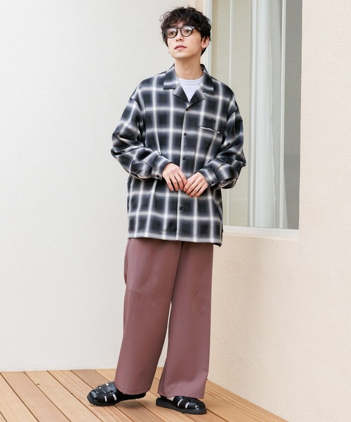 RAGEBLUE（レイジブルー）の「【LUXURY+EASY】DRAPE WIDE PANTS/ラグイージー/ドレープワイドパンツ（スラックス・メンズ・ブラウン/ブルー/グレー/ブラック/ライトグレー・LARGE/SMALL/MEDIUM）」の12枚目の写真