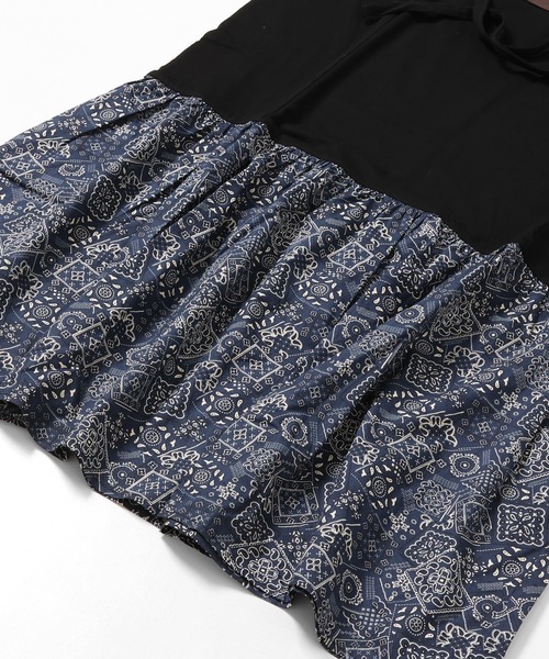 KRIFF MAYER Lady's Collection（クリフメイヤーレディースコレクション）の「カット×布帛リメイク風ワンピース（ワンピース・レディース・ブラウン/ブラック/オートミール/チャコール・LARGE/MEDIUM）」の15枚目の写真