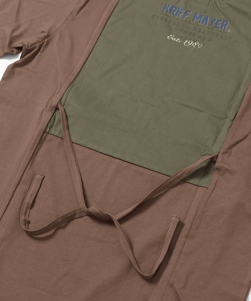 KRIFF MAYER Lady's Collection（クリフメイヤーレディースコレクション）の「カット×布帛リメイク風ワンピース（ワンピース・レディース・ブラウン/ブラック/オートミール/チャコール・LARGE/MEDIUM）」の18枚目の写真