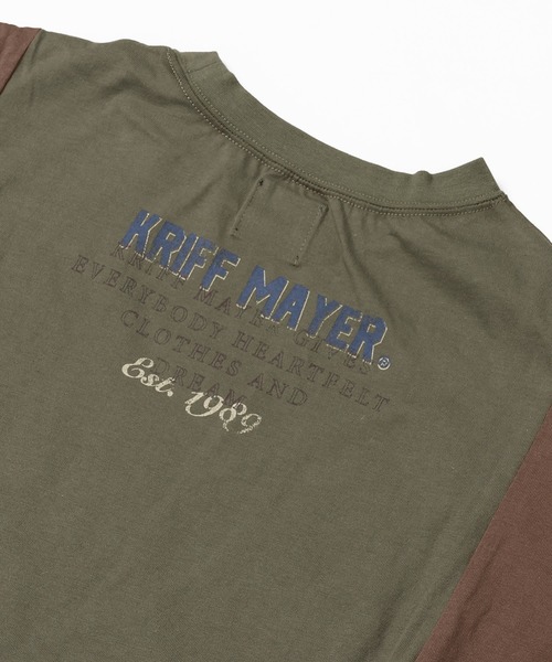 KRIFF MAYER Lady's Collection（クリフメイヤーレディースコレクション）の「カット×布帛リメイク風ワンピース（ワンピース・レディース・ブラウン/ブラック/オートミール/チャコール・LARGE/MEDIUM）」の22枚目の写真