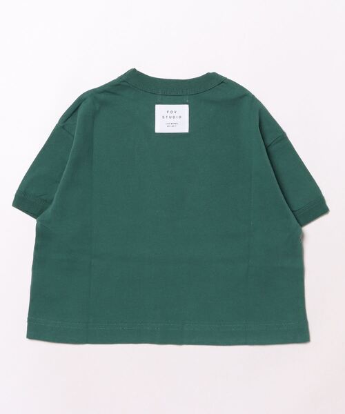 FOV（フォブ）の「フォブ NEVER リンガーTシャツ（Tシャツ/カットソー・キッズ・ベージュ系その他/グリーン/チャコールグレー・S/M/L/XL）」の4枚目の写真