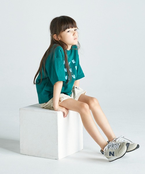 FOV（フォブ）の「フォブ NEVER リンガーTシャツ（Tシャツ/カットソー・キッズ・ベージュ系その他/グリーン/チャコールグレー・S/M/L/XL）」の8枚目の写真