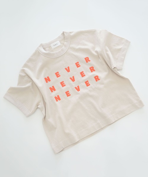 FOV（フォブ）の「フォブ NEVER リンガーTシャツ（Tシャツ/カットソー・キッズ・ベージュ系その他/グリーン/チャコールグレー・S/M/L/XL）」の14枚目の写真