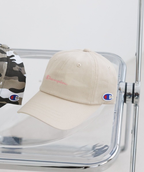 Champion(チャンピオン)の「【Champion(チャンピオン)】ツイル&デニムCAP(KIDS)(キャップ・キッズ・ネイビー/ダークグレー/ベージュ/ラベンダー/ピンク/ブルー/ブラック/オリーブ/サックスブルー・FREE)」の4枚目の写真