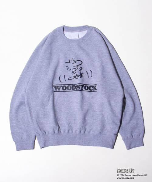 PEANUTS（ピーナッツ）の「【PEANUTS/ピーナッツ】プリント クルーネックスウェット（スウェット・メンズ・グレー/ネイビー/ホワイト/グリーン・L/M）」の18枚目の写真