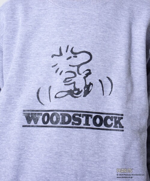 PEANUTS（ピーナッツ）の「【PEANUTS/ピーナッツ】プリント クルーネックスウェット（スウェット・メンズ・グレー/ネイビー/ホワイト/グリーン・L/M）」の11枚目の写真