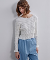 ELOOPS（イーループス）の「【ELOOPS】グラフィックプルオーバーニット（ニット/セーター）」