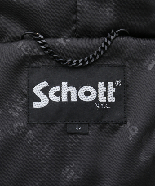 Schott / ショット】LEATHER FULLZIP PARKA（ライダースジャケット