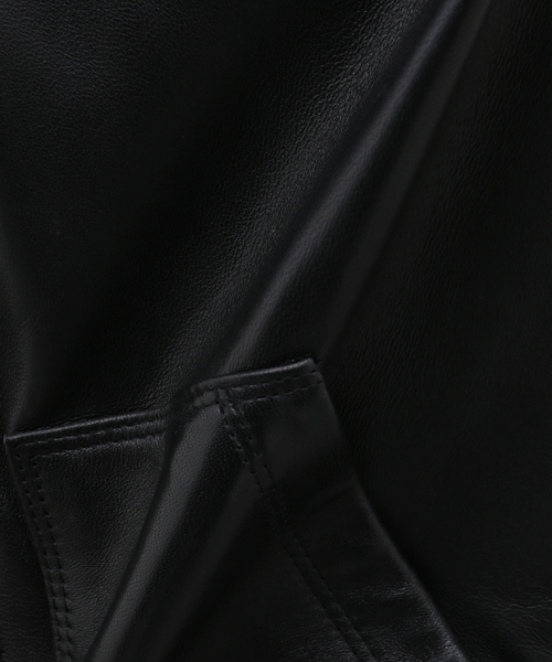 Schott（ショット）の「【Schott / ショット】LEATHER FULLZIP PARKA（ライダースジャケット・メンズ・ブラック・MEDIUM/LARGE/X-LARGE）」の21枚目の写真