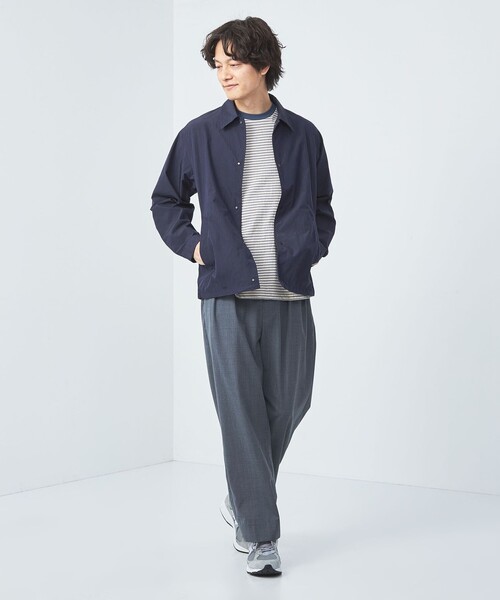 green label relaxing（グリーンレーベルリラクシング）の「REFINETEX コーチ ジャケット -撥水-（その他アウター・メンズ・ネイビー/ダークグレー・XL/L/M/S）」の12枚目の写真