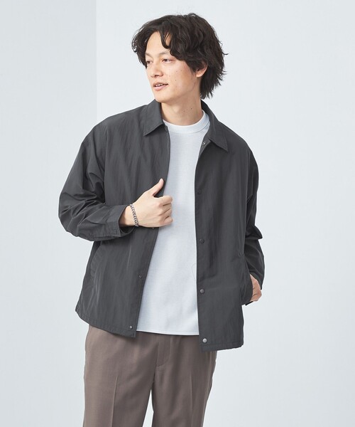 green label relaxing（グリーンレーベルリラクシング）の「REFINETEX コーチ ジャケット -撥水-（その他アウター・メンズ・ネイビー/ダークグレー・XL/L/M/S）」の13枚目の写真