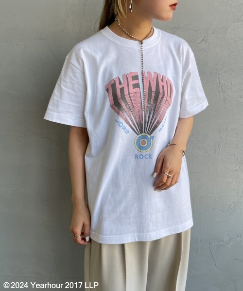 GOOD ROCK SPEED（グッドロックスピード）の「[GOOD ROCK SPEED/グッドロックスピード] THE WHO ロックプリントTシャツ（Tシャツ/カットソー・レディース・ホワイト・F）」の8枚目の写真