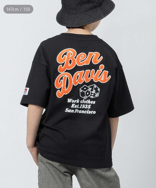 BEN DAVIS（ベンデイビス）の「BEN DAVIS(ベンデイビス)半袖プリントTシャツ（Tシャツ/カットソー・キッズ・ブラック/オフホワイト/イエロー・120/130/140/150/160）」の3枚目の写真