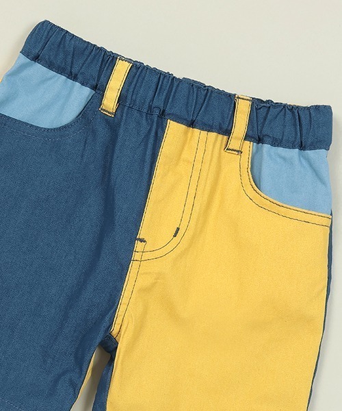Love&Peace&Money（ラブアンドピースアンドマネー）の「バイカラーハーフパンツ（その他パンツ・キッズ・ネイビー/マルチ・90cm/100cm/110cm/120cm/130cm/80ｃｍ）」の6枚目の写真