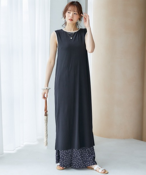 miclat(ミクラ)の「大きいサイズ ドット柄パンツ miclat(その他パンツ・レディース・ベージュ系/ブラック系・L/5L/4L/3L/LL)」の7枚目の写真