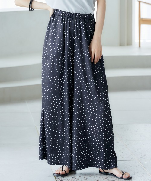 miclat(ミクラ)の「大きいサイズ ドット柄パンツ miclat(その他パンツ・レディース・ベージュ系/ブラック系・L/5L/4L/3L/LL)」の14枚目の写真