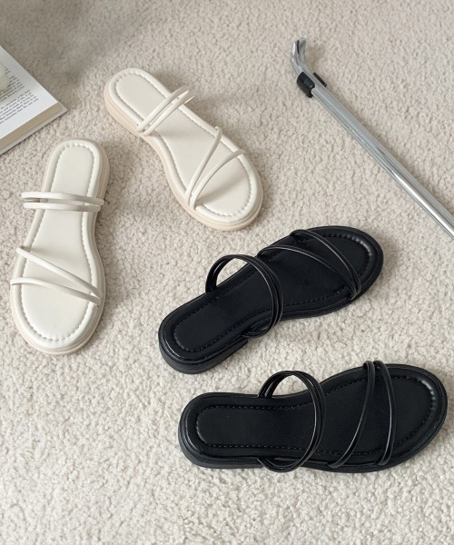 Miniministore(ミニミニストア)の「サンダル ストラップ 夏 レディース靴(サンダル・レディース・アイボリー/ブラック・23.0cm/22.5cm/23.5cm/25.0cm/24.0cm/24.5cm)」の15枚目の写真