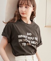 メッセージ ロゴ プリント Tシャツ(半袖)