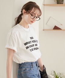 メッセージ ロゴ プリント Tシャツ(半袖)