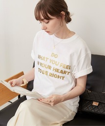 メッセージ ロゴ プリント Tシャツ(半袖)