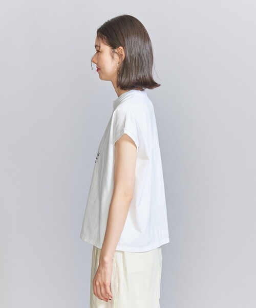 BEAUTY&YOUTH UNITED ARROWS(ビューティーアンドユースユナイテッドアローズ)の「コットン ロゴプリント フレンチスリーブ Tシャツ(Tシャツ/カットソー・レディース・ライトピンク/ホワイト/ダークグレー・FREE)」の20枚目の写真