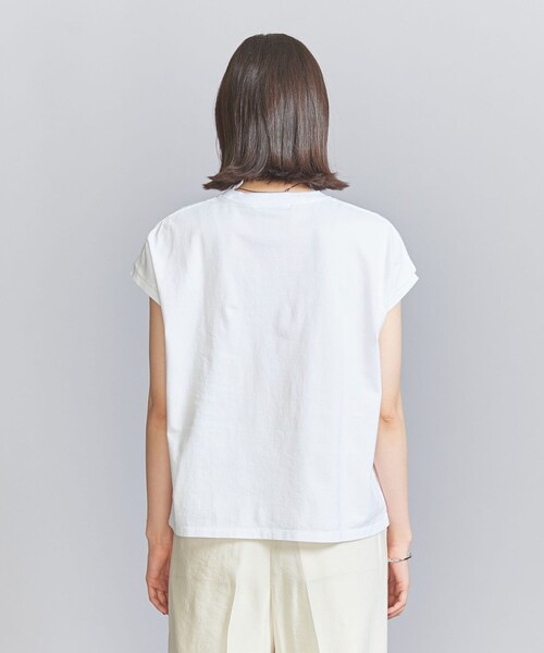 BEAUTY&YOUTH UNITED ARROWS(ビューティーアンドユースユナイテッドアローズ)の「コットン ロゴプリント フレンチスリーブ Tシャツ(Tシャツ/カットソー・レディース・ライトピンク/ホワイト/ダークグレー・FREE)」の21枚目の写真