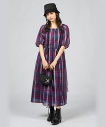 新品 To★b.by agnes b.  赤いチェックワンピース セール55%OFF】ギンガムリップルチェックワンピース(505815415
