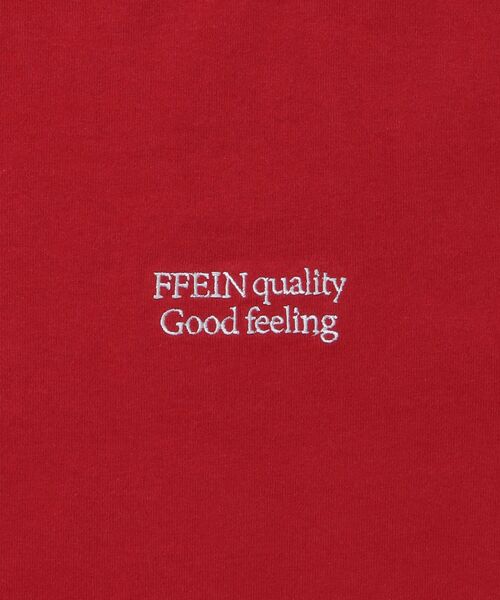 FFEIN（フェイン）の「＊新色追加【FFEIN（フェイン）】ワンポイントロゴ刺繍 / Tシャツ  クルーネック 半袖（Tシャツ/カットソー・メンズ・ブラック/ネイビー/アッシュグレー/ホワイト/ブラウン/レッド・LARGE/MEDIUM/SMALL）」の18枚目の写真