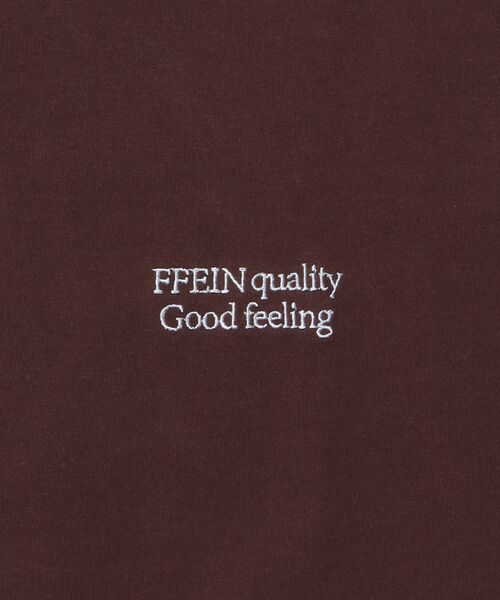 FFEIN（フェイン）の「＊新色追加【FFEIN（フェイン）】ワンポイントロゴ刺繍 / Tシャツ  クルーネック 半袖（Tシャツ/カットソー・メンズ・ブラック/ネイビー/アッシュグレー/ホワイト/ブラウン/レッド・LARGE/MEDIUM/SMALL）」の15枚目の写真