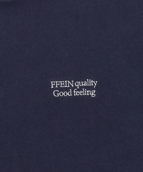 FFEIN（フェイン）の「＊新色追加【FFEIN（フェイン）】ワンポイントロゴ刺繍 / Tシャツ  クルーネック 半袖（Tシャツ/カットソー・メンズ・ブラック/ネイビー/アッシュグレー/ホワイト/ブラウン/レッド・LARGE/MEDIUM/SMALL）」の12枚目の写真
