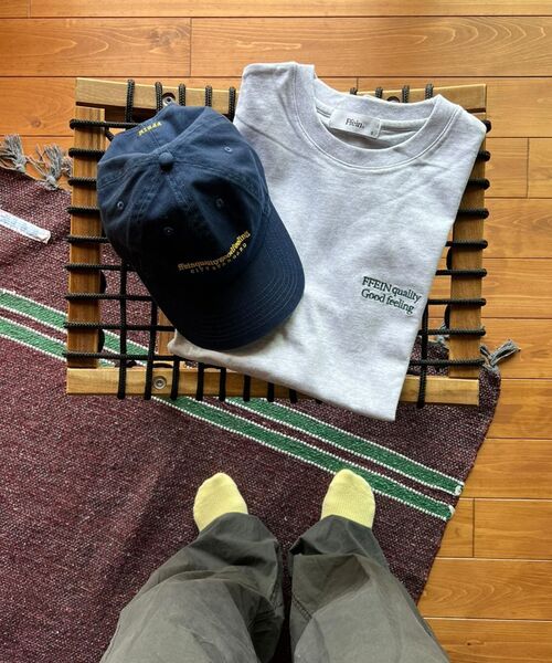 FFEIN(フェイン)の「*新色追加【FFEIN(フェイン)】ワンポイントロゴ刺繍 / Tシャツ クルーネック 半袖(Tシャツ/カットソー・メンズ・ブラック/ネイビー/アッシュグレー/ホワイト/ブラウン/レッド・LARGE/MEDIUM/SMALL)」の16枚目の写真