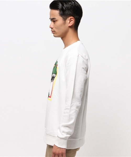 WEGO（ウィゴー）の「WEGO/イラストプルオーバー（スウェット・メンズ・ブラック/ホワイト・MEDIUM/LARGE）」の4枚目の写真