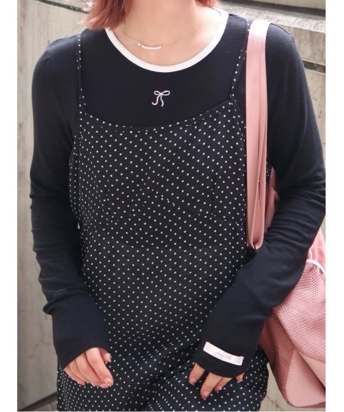 JUMELLE(ジュメロ)の「point smooth top(Tシャツ/カットソー・レディース・ピンク/ホワイト/ブラック・FREE)」の1枚目の写真