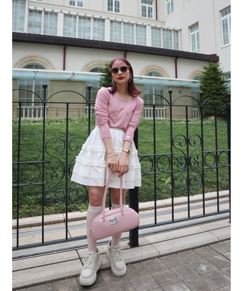 JUMELLE(ジュメロ)の「point smooth top(Tシャツ/カットソー・レディース・ピンク/ホワイト/ブラック・FREE)」の20枚目の写真