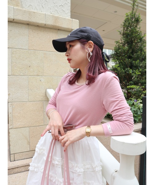 JUMELLE(ジュメロ)の「point smooth top(Tシャツ/カットソー・レディース・ピンク/ホワイト/ブラック・FREE)」の21枚目の写真