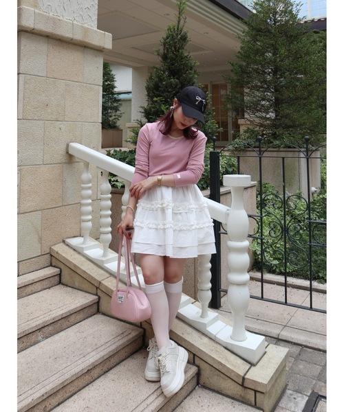 JUMELLE(ジュメロ)の「point smooth top(Tシャツ/カットソー・レディース・ピンク/ホワイト/ブラック・FREE)」の22枚目の写真