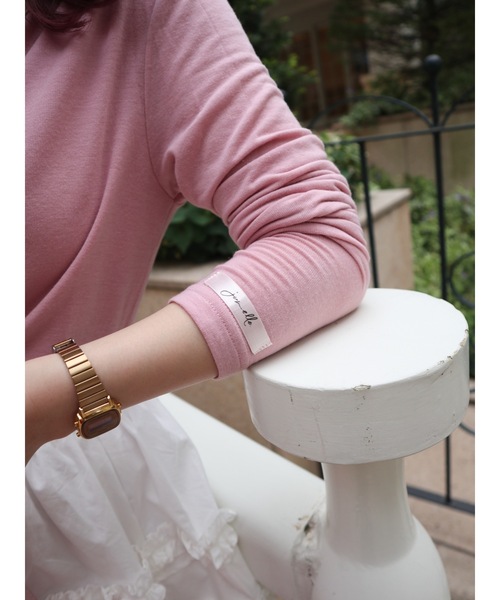 JUMELLE(ジュメロ)の「point smooth top(Tシャツ/カットソー・レディース・ピンク/ホワイト/ブラック・FREE)」の7枚目の写真