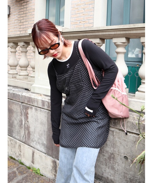 JUMELLE(ジュメロ)の「point smooth top(Tシャツ/カットソー・レディース・ピンク/ホワイト/ブラック・FREE)」の8枚目の写真