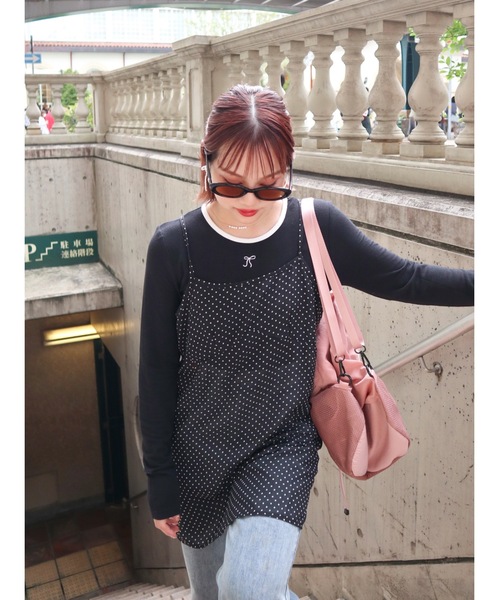 JUMELLE(ジュメロ)の「point smooth top(Tシャツ/カットソー・レディース・ピンク/ホワイト/ブラック・FREE)」の10枚目の写真