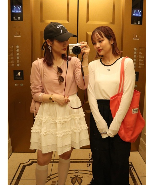 JUMELLE(ジュメロ)の「point smooth top(Tシャツ/カットソー・レディース・ピンク/ホワイト/ブラック・FREE)」の14枚目の写真