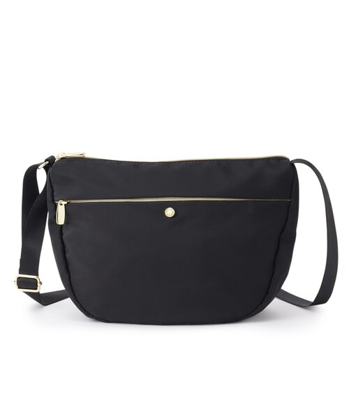 ITS'DEMO（イッツデモ）の「◆【軽量】撥水加工生地 釦ショルダー（ショルダーバッグ・レディース・ベージュ/ボルドー/ブラック/ネイビー・00）」の2枚目の写真