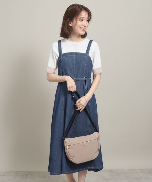 ITS'DEMO（イッツデモ）の「◆【軽量】撥水加工生地 釦ショルダー（ショルダーバッグ・レディース・ベージュ/ボルドー/ブラック/ネイビー・00）」の18枚目の写真