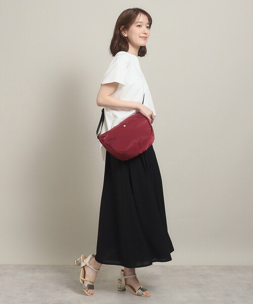 ITS'DEMO（イッツデモ）の「◆【軽量】撥水加工生地 釦ショルダー（ショルダーバッグ・レディース・ベージュ/ボルドー/ブラック/ネイビー・00）」の21枚目の写真