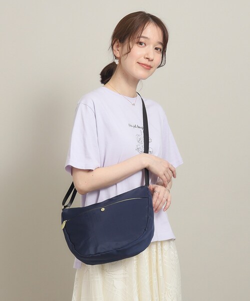 ITS'DEMO（イッツデモ）の「◆【軽量】撥水加工生地 釦ショルダー（ショルダーバッグ・レディース・ベージュ/ボルドー/ブラック/ネイビー・00）」の22枚目の写真