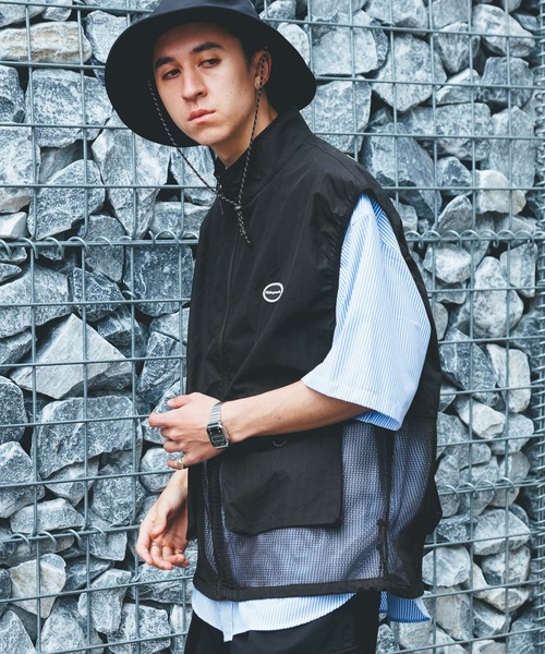 Ridingmania（ライディングマニア）の「【Ridingmania/ライディングマニア】 メッシュ/オーバーサイズミリタリーベスト（ベスト・メンズ・ブラック/グレー系その他・MEDIUM/LARGE）」の4枚目の写真