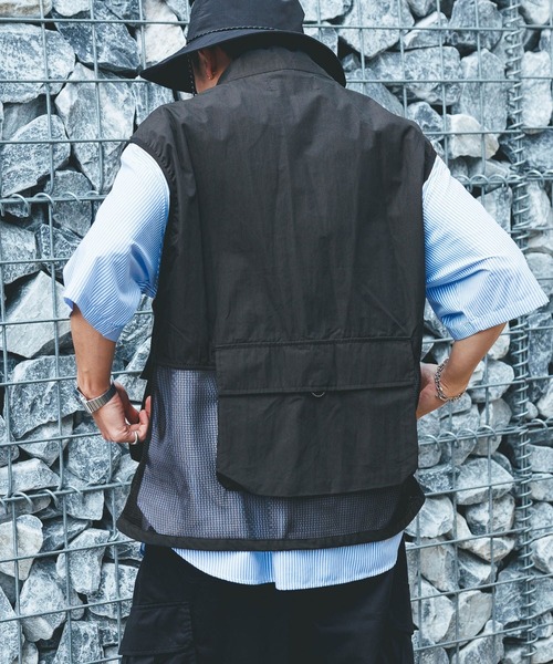 Ridingmania（ライディングマニア）の「【Ridingmania/ライディングマニア】 メッシュ/オーバーサイズミリタリーベスト（ベスト・メンズ・ブラック/グレー系その他・MEDIUM/LARGE）」の22枚目の写真