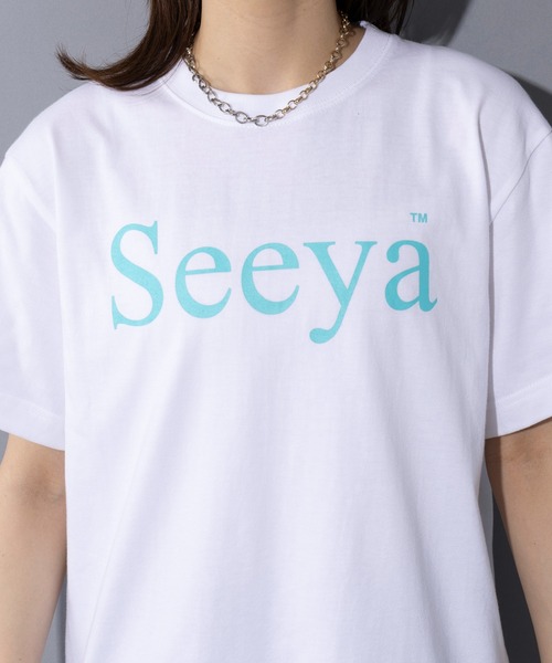 THE FINAL VIEW(ザファイナルビュー)の「【THE FINAL VIEW】seeya message logo print t-shirt unisex メッセージロゴプリントTシャツ 半袖T ユニセックス(Tシャツ/カットソー・レディース・ホワイト/ブラック/ライトピンク/グレー/グレイッシュブルー/ホワイト系その他2/ベージュ/ミント/ネイビー/ライトパープル・M/S/XL/L)」の19枚目の写真