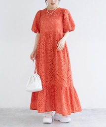 w closet | 刺しゅうバックオープンワンピース(ワンピース)