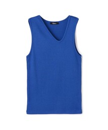 コットンフライス アシンメトリータンクトップ